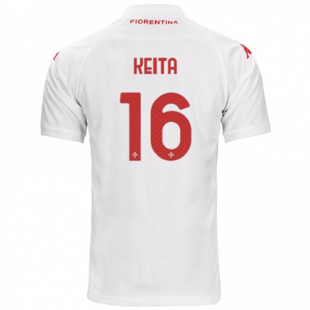 Kandiny Gyermek Bala Keita #16 Fehér Idegenbeli Jersey 2024/25 Mez Póló Ing