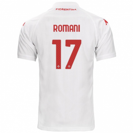 Kandiny Gyermek Lorenzo Romani #17 Fehér Idegenbeli Jersey 2024/25 Mez Póló Ing