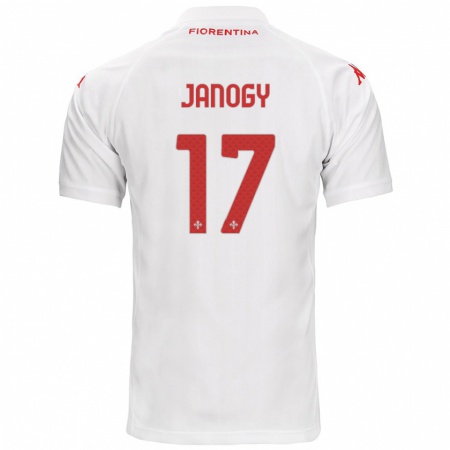 Kandiny Gyermek Madelen Janogy #17 Fehér Idegenbeli Jersey 2024/25 Mez Póló Ing