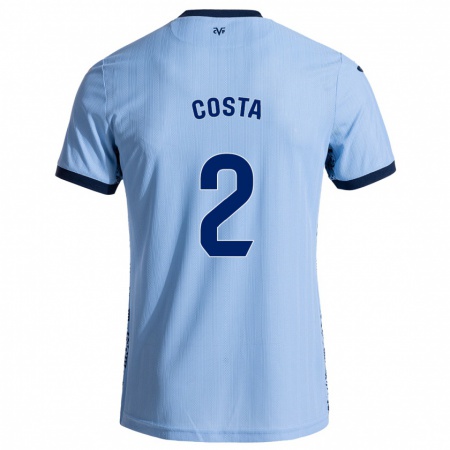 Kandiny Gyermek Logan Costa #2 Ég Kék Idegenbeli Jersey 2024/25 Mez Póló Ing