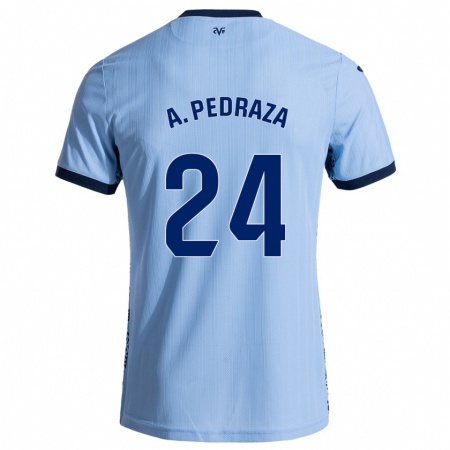 Kandiny Gyermek Alfonso Pedraza #24 Ég Kék Idegenbeli Jersey 2024/25 Mez Póló Ing