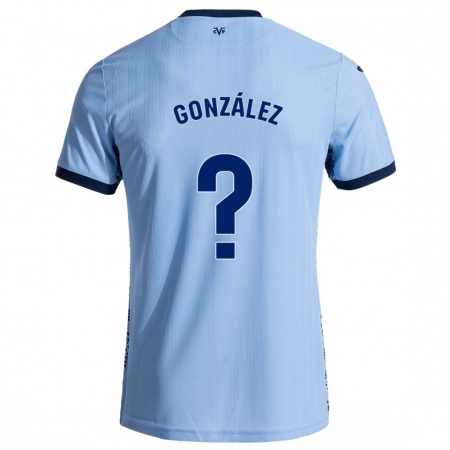 Kandiny Gyermek Dani González #0 Ég Kék Idegenbeli Jersey 2024/25 Mez Póló Ing