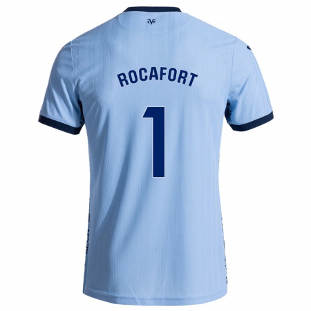 Kandiny Gyermek Rodrigo Rocafort #1 Ég Kék Idegenbeli Jersey 2024/25 Mez Póló Ing