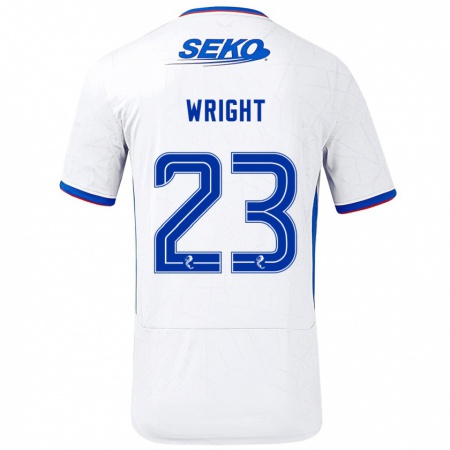 Kandiny Gyermek Scott Wright #23 Fehér Kék Idegenbeli Jersey 2024/25 Mez Póló Ing