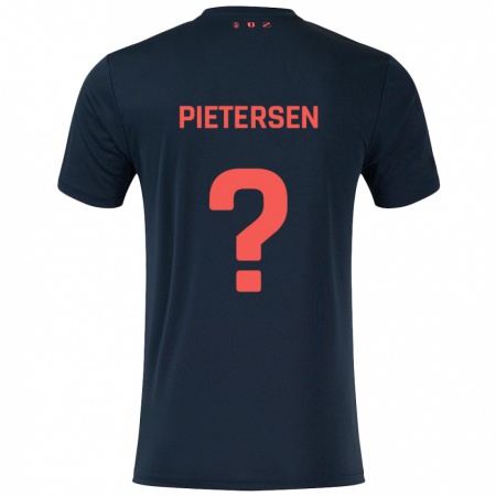 Kandiny Gyermek Stan Pietersen #0 Fekete Piros Idegenbeli Jersey 2024/25 Mez Póló Ing