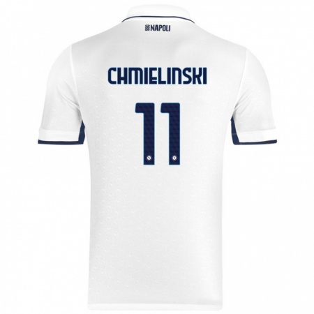 Kandiny Gyermek Gina Chmielinski #11 Fehér Royal Blue Idegenbeli Jersey 2024/25 Mez Póló Ing