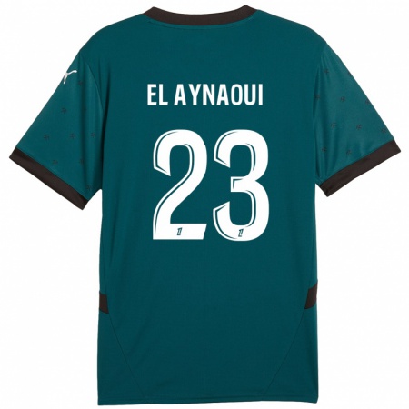 Kandiny Gyermek Neil El Aynaoui #23 Sötétzöld Idegenbeli Jersey 2024/25 Mez Póló Ing