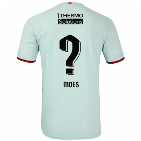 Kandiny Gyermek Lucas Moes #0 Világoszöld Idegenbeli Jersey 2024/25 Mez Póló Ing