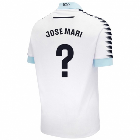 Kandiny Gyermek José Mari #0 Fehér Kék Idegenbeli Jersey 2024/25 Mez Póló Ing