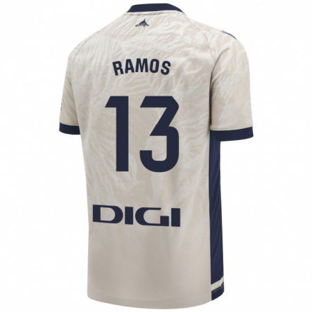 Kandiny Gyermek Darío Ramos #13 Világos Szürke Idegenbeli Jersey 2024/25 Mez Póló Ing