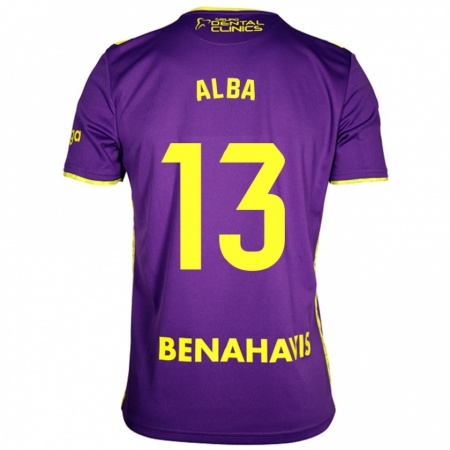 Kandiny Gyermek Alba #13 Lila Sárga Idegenbeli Jersey 2024/25 Mez Póló Ing