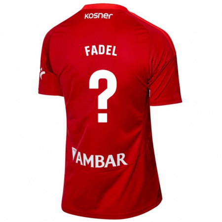 Kandiny Gyermek Ismael Fadel #0 Fehér Kék Idegenbeli Jersey 2024/25 Mez Póló Ing