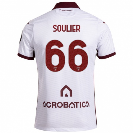 Kandiny Gyermek Evan Soulier #66 Fehér Barna Idegenbeli Jersey 2024/25 Mez Póló Ing