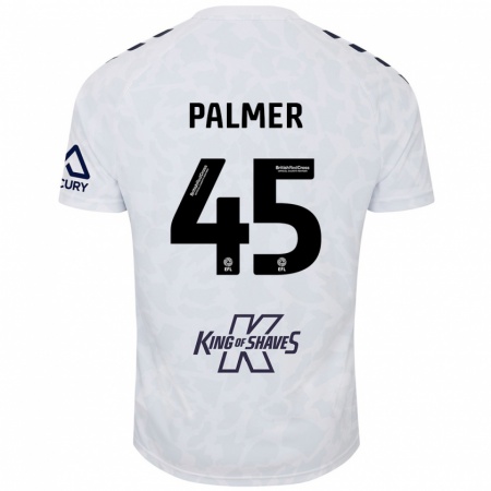 Kandiny Gyermek Kasey Palmer #45 Fehér Idegenbeli Jersey 2024/25 Mez Póló Ing