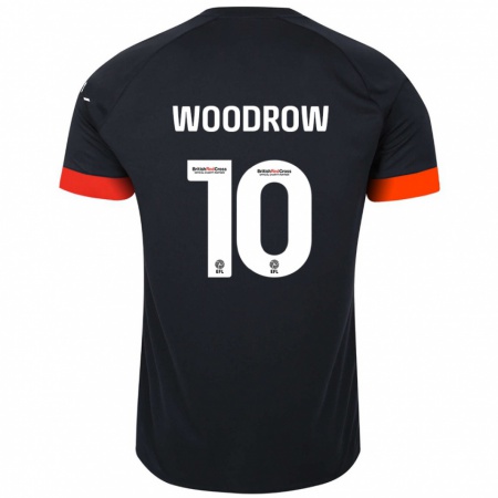 Kandiny Gyermek Cauley Woodrow #10 Fekete Narancs Idegenbeli Jersey 2024/25 Mez Póló Ing