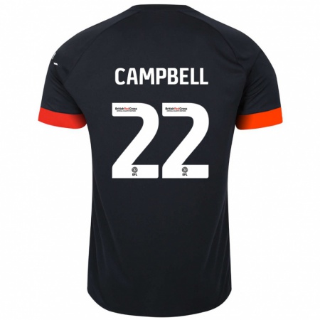 Kandiny Gyermek Allan Campbell #22 Fekete Narancs Idegenbeli Jersey 2024/25 Mez Póló Ing