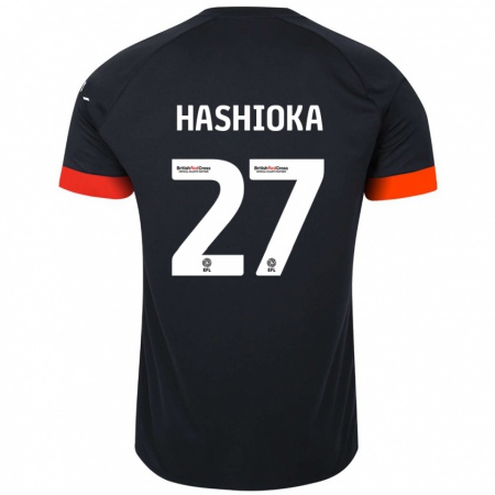 Kandiny Gyermek Daiki Hashioka #27 Fekete Narancs Idegenbeli Jersey 2024/25 Mez Póló Ing