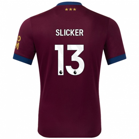 Kandiny Gyermek Cieran Slicker #13 Barna Idegenbeli Jersey 2024/25 Mez Póló Ing