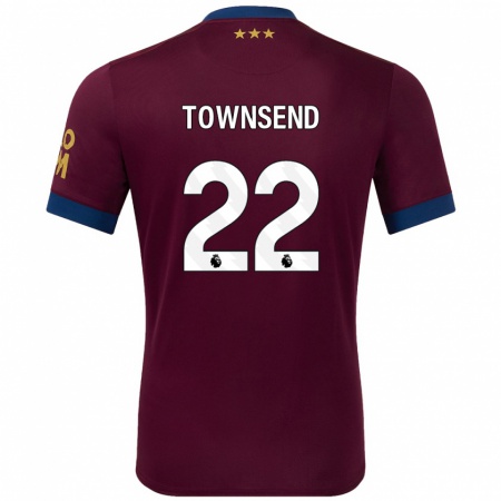 Kandiny Gyermek Conor Townsend #22 Barna Idegenbeli Jersey 2024/25 Mez Póló Ing