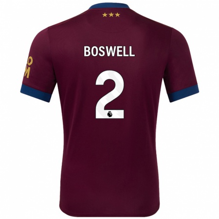 Kandiny Gyermek Maria Boswell #2 Barna Idegenbeli Jersey 2024/25 Mez Póló Ing