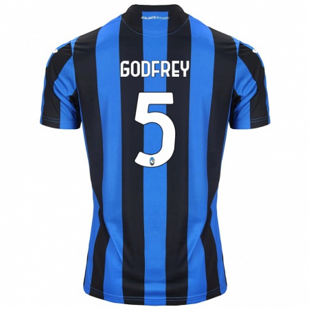 Kandiny Férfi Ben Godfrey #5 Kék Fekete Hazai Jersey 2024/25 Mez Póló Ing