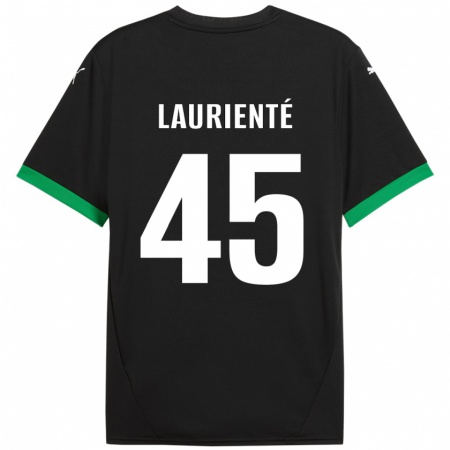 Kandiny Férfi Armand Laurienté #45 Fekete Sötétzöld Hazai Jersey 2024/25 Mez Póló Ing