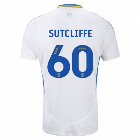 Kandiny Férfi Harvey Sutcliffe #60 Fehér Kék Hazai Jersey 2024/25 Mez Póló Ing