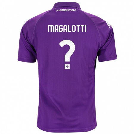 Kandiny Férfi Mattia Magalotti #0 Lila Hazai Jersey 2024/25 Mez Póló Ing