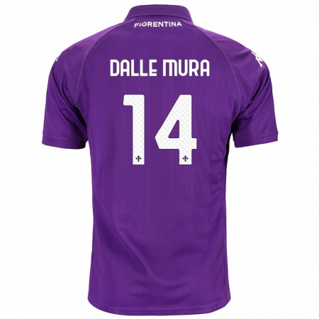 Kandiny Férfi Christian Dalle Mura #14 Lila Hazai Jersey 2024/25 Mez Póló Ing