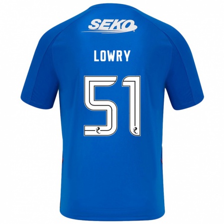 Kandiny Férfi Alex Lowry #51 Sötétkék Hazai Jersey 2024/25 Mez Póló Ing