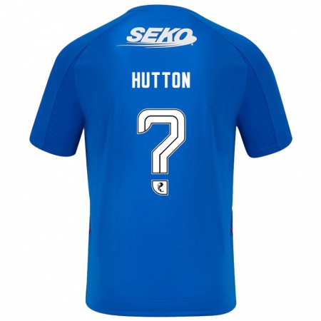 Kandiny Férfi Zander Hutton #0 Sötétkék Hazai Jersey 2024/25 Mez Póló Ing