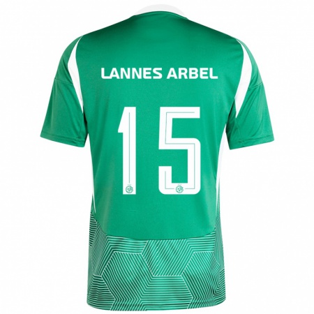 Kandiny Férfi Tomer Lannes Arbel #15 Zöld Fehér Hazai Jersey 2024/25 Mez Póló Ing