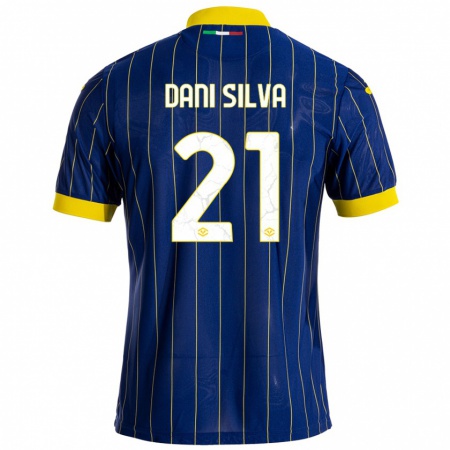 Kandiny Férfi Dani Silva #21 Kék Sárga Hazai Jersey 2024/25 Mez Póló Ing