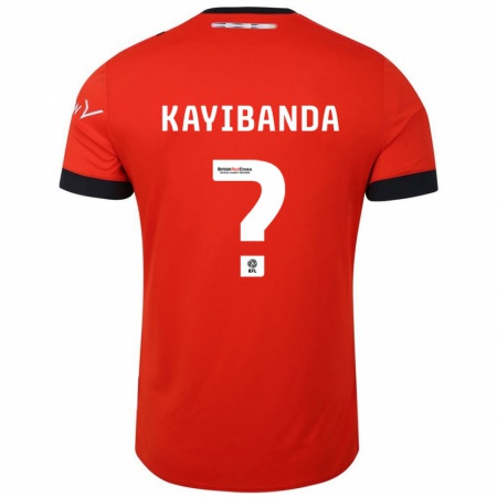 Kandiny Férfi Claude Kayibanda #0 Narancssárga Fekete Hazai Jersey 2024/25 Mez Póló Ing