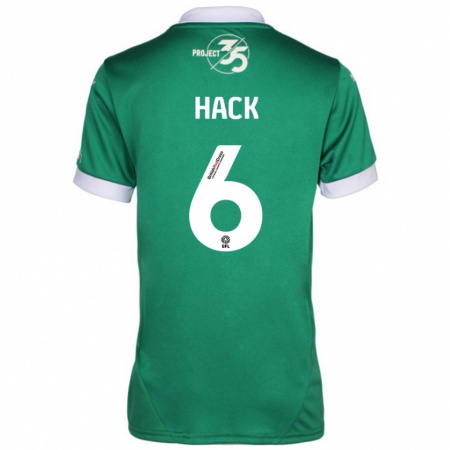 Kandiny Férfi Lucy Hack #6 Zöld Fehér Hazai Jersey 2024/25 Mez Póló Ing