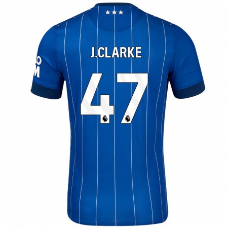 Kandiny Férfi Jack Clarke #47 Sötétkék Hazai Jersey 2024/25 Mez Póló Ing