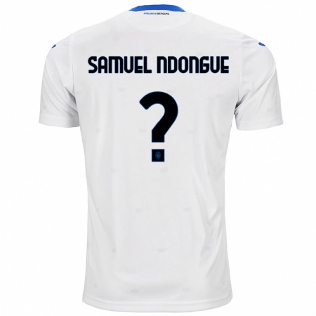 Kandiny Férfi Frederick Samuel Ndongue #0 Fehér Idegenbeli Jersey 2024/25 Mez Póló Ing