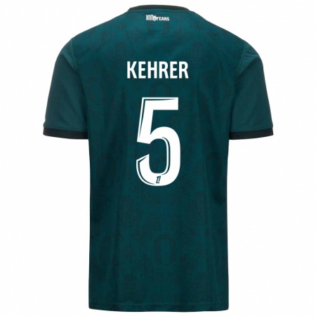 Kandiny Férfi Thilo Kehrer #5 Sötétzöld Idegenbeli Jersey 2024/25 Mez Póló Ing