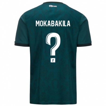 Kandiny Férfi Nick Mokabakila #0 Sötétzöld Idegenbeli Jersey 2024/25 Mez Póló Ing