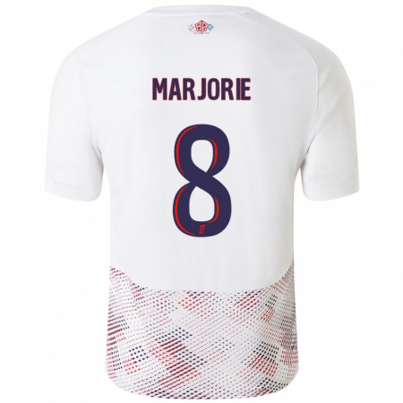 Kandiny Férfi Marjorie #8 Fehér Royal Blue Idegenbeli Jersey 2024/25 Mez Póló Ing