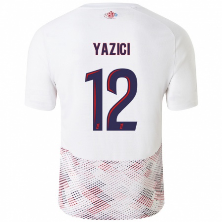 Kandiny Férfi Yusuf Yazici #12 Fehér Royal Blue Idegenbeli Jersey 2024/25 Mez Póló Ing