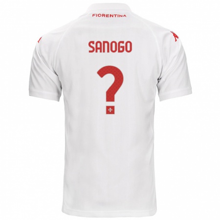 Kandiny Férfi Bassidy Sanogo #0 Fehér Idegenbeli Jersey 2024/25 Mez Póló Ing