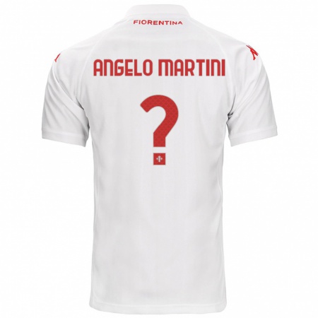 Kandiny Férfi Angelo Martini #0 Fehér Idegenbeli Jersey 2024/25 Mez Póló Ing