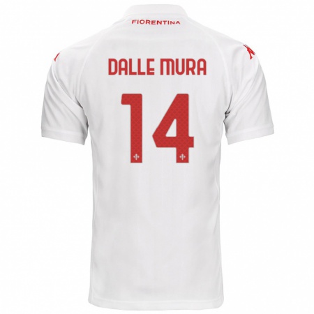 Kandiny Férfi Christian Dalle Mura #14 Fehér Idegenbeli Jersey 2024/25 Mez Póló Ing