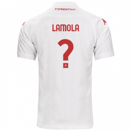 Kandiny Férfi Lorenzo Lamola #0 Fehér Idegenbeli Jersey 2024/25 Mez Póló Ing