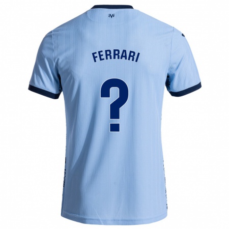 Kandiny Férfi Andrés Ferrari #0 Ég Kék Idegenbeli Jersey 2024/25 Mez Póló Ing