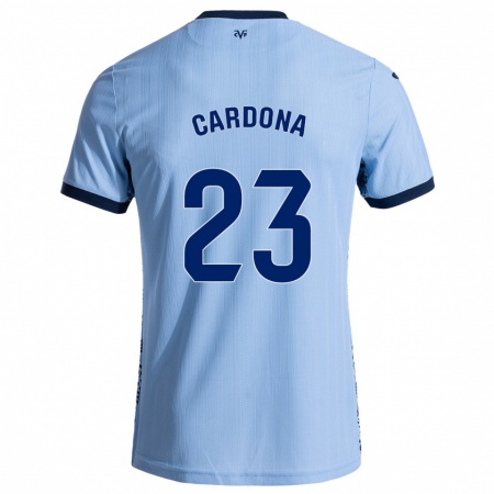 Kandiny Férfi Sergi Cardona #23 Ég Kék Idegenbeli Jersey 2024/25 Mez Póló Ing