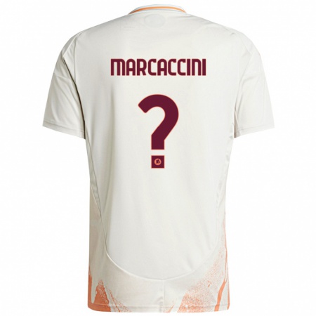 Kandiny Férfi Alessio Marcaccini #0 Krém Fehér Narancs Idegenbeli Jersey 2024/25 Mez Póló Ing