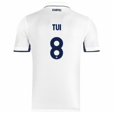 Kandiny Férfi Sara Tui #8 Fehér Royal Blue Idegenbeli Jersey 2024/25 Mez Póló Ing