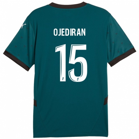 Kandiny Férfi Hamzat Ojediran #15 Sötétzöld Idegenbeli Jersey 2024/25 Mez Póló Ing